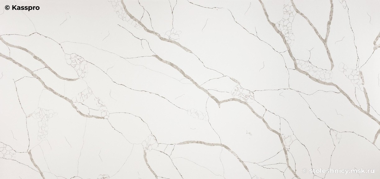Avant Quartz 7400 Calacatta Dauphine фото поверхности столешницы