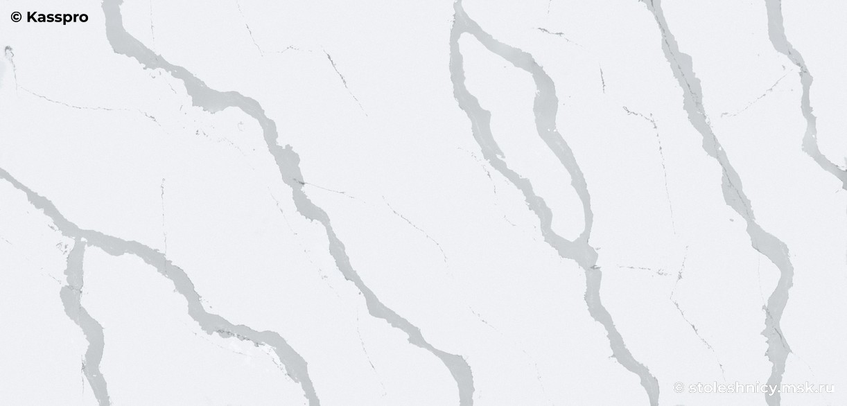 Silestone Bianco Calacatta фото поверхности столешницы