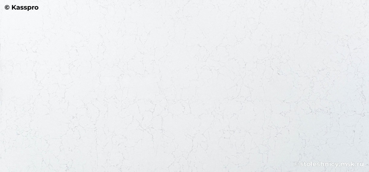 Vicostone BQ2600 Valley White фото поверхности столешницы