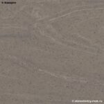 Прямая серая акриловая столешница для кухни с интегрированной мойкой фото