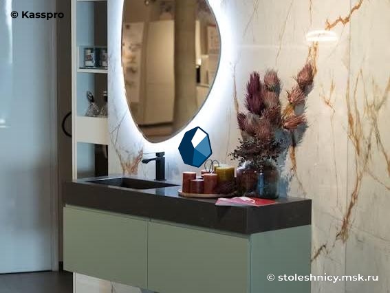 silestone-calypso-vannaya2-photo-01 Коричневая столешница из искусственного камня фото