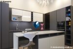 Столешница цвета антрацит из искусственного камня фото