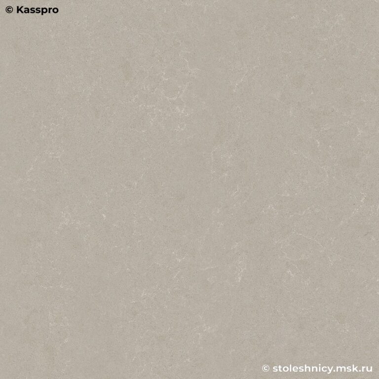 Стильная серая кухонная столешница из кварца фото