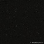 Угловая черная кварцевая столешница для кухни в крапинку фото